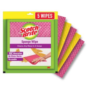 scotch brite sponge wipes reusable, kitchen and house cleaning