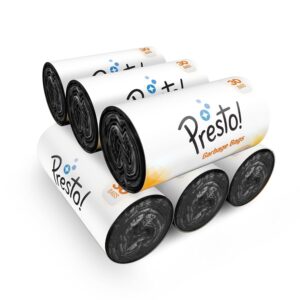 amazon brand presto! garbage bags | medium | 180 count | 30 bags x 6 rolls